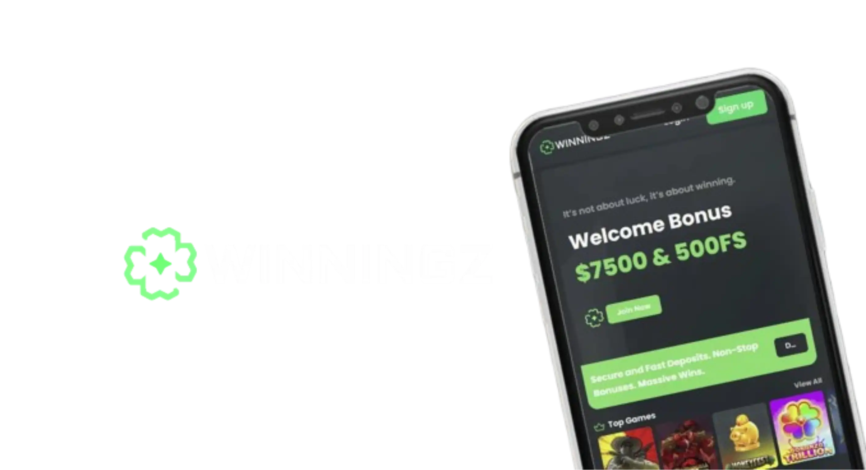 Winningz Casino App-schermafbeelding